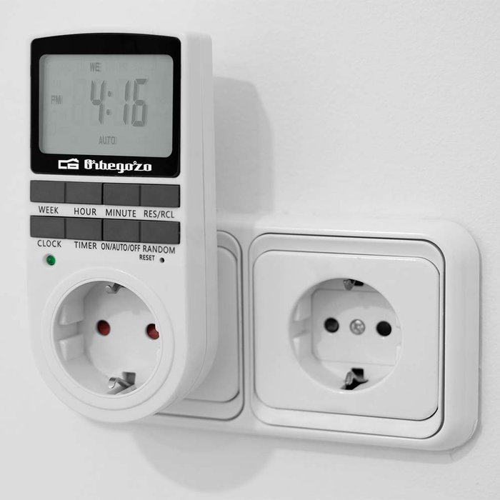 Orbegozo PG 25 Programador de enchufe 3680W Potencia máxima